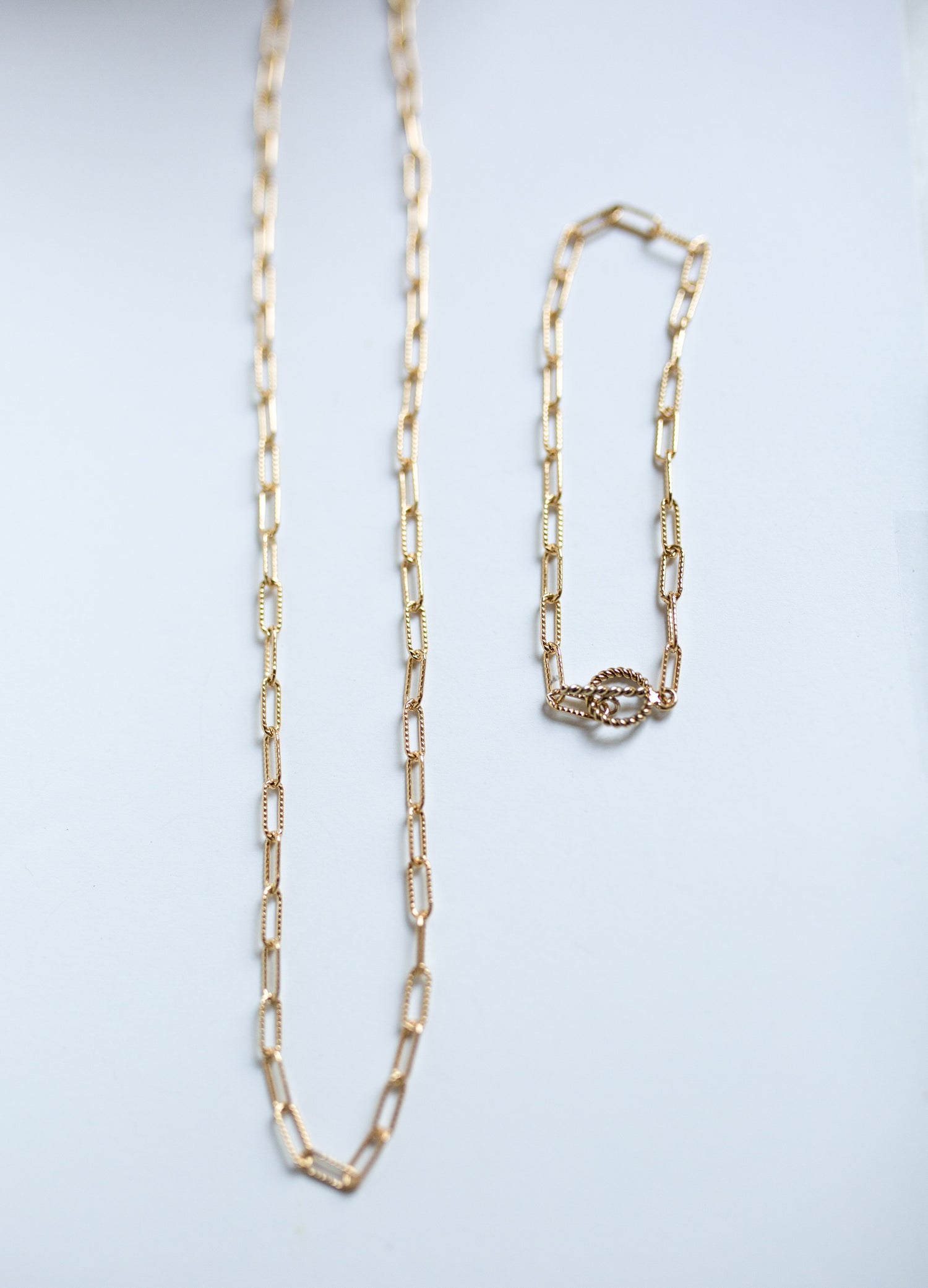 Paperclip Rope Chain Bracelet