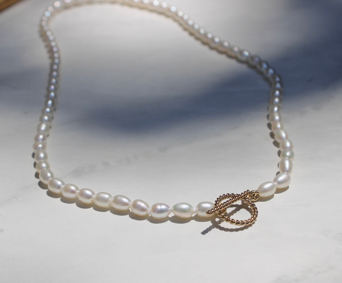 Freshwater White Pearl Chain