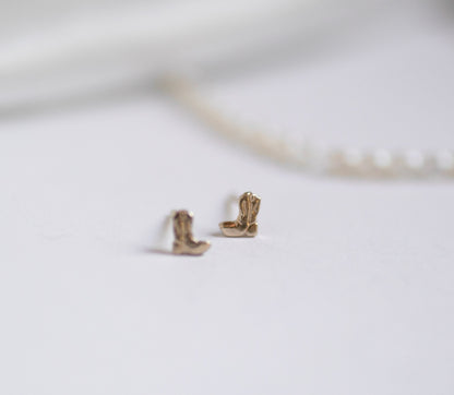 Mini Cowboy Bootie Studs