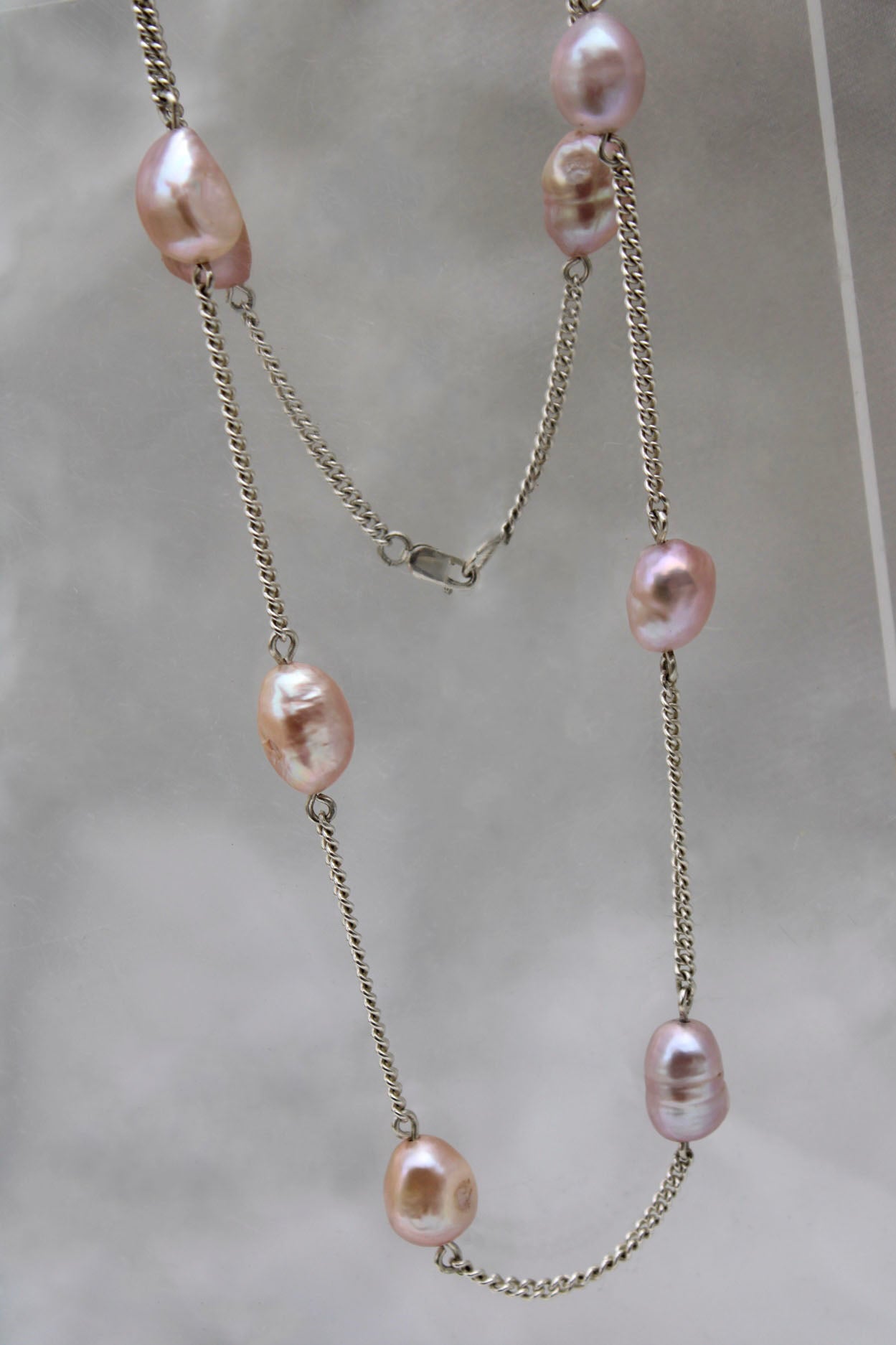 Chunky Pink Pearl Chain