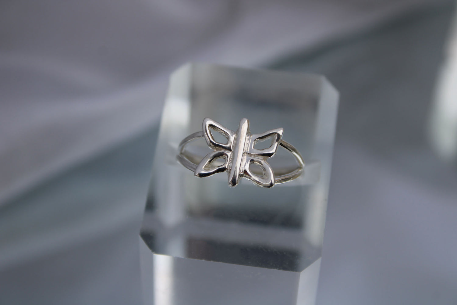 Double Band Butterfly Ring