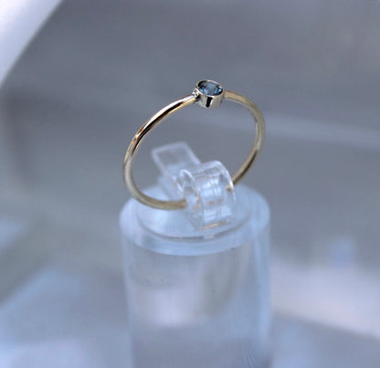Grey Spinel Stacker Ring
